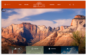 Zion National Park website by The Computer Connection of Southern Utah
